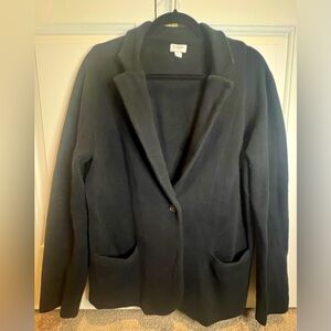 J.Crew Women’s Schoolboy Sweater Blazer - Black - Size XL